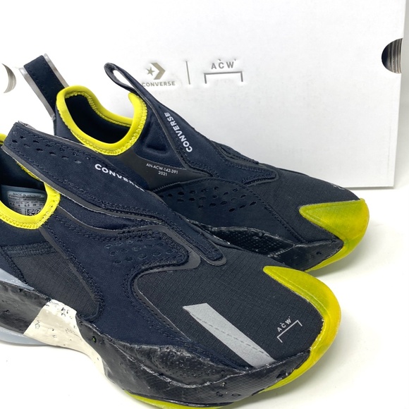 Converse x ACW Aeon Active CX Low Sneakers Women Size Canvas Black Green A00681C - Picture 8 of 12